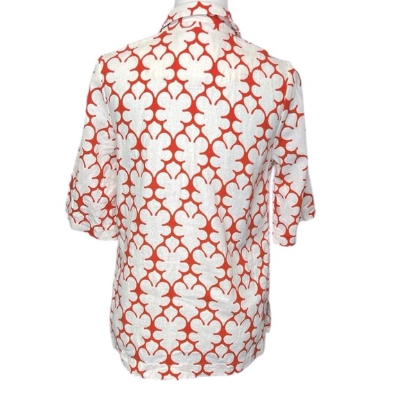 Leslie Evers Patterned Linen Blouse - Picture 3 of 5